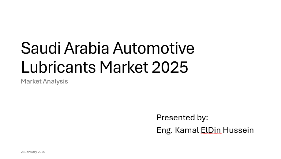 Saudi Arabia Automotive Lubricants Market